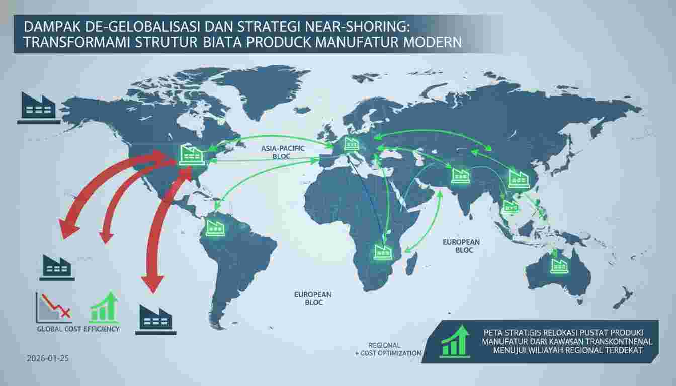 Dampak De-globalisasi dan Strategi Near-shoring: Transformasi Struktur Biaya Produksi Manufaktur Modern